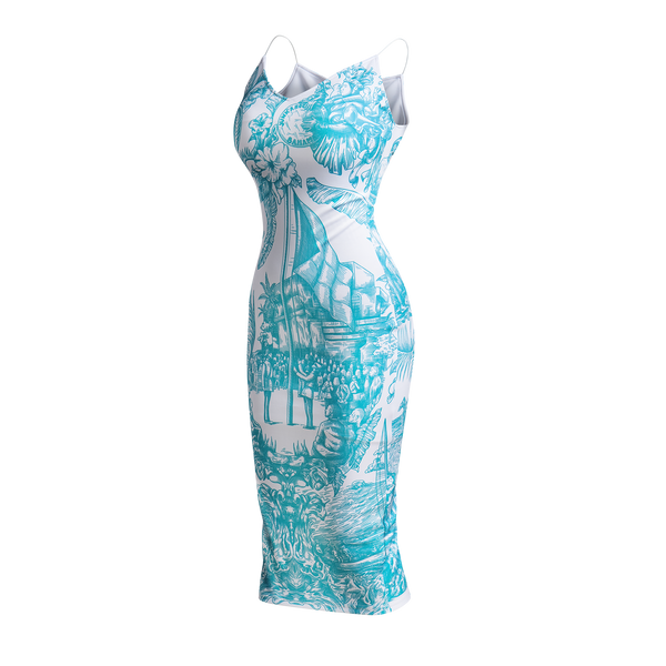 50TH INDEPENDENCE BODYCON-WHITE