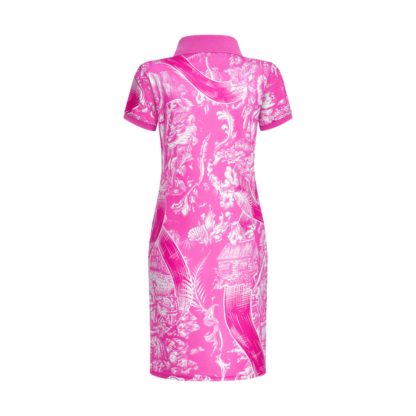 HERITAGE BREAST CANCER AWARENESS POLO DRESS-PINK
