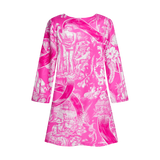 BREAST CANCER TUNIC DRESS-PINK
