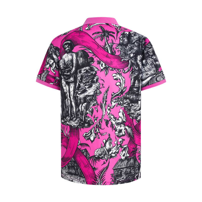 HERITAGE BREAST CANCER AWARENESS POLO-PINK & BLACK