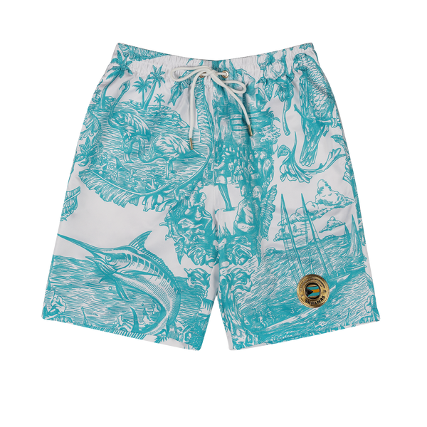 50TH INDEPENDENCE SHORTS-WHITE
