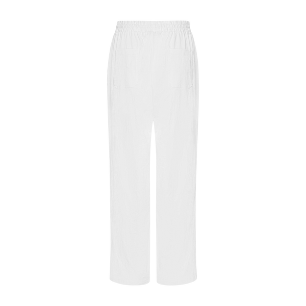 THE WOMEN'S XANADU LINEN PANTS-WHITE