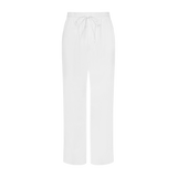 THE WOMEN'S XANADU LINEN PANTS-WHITE