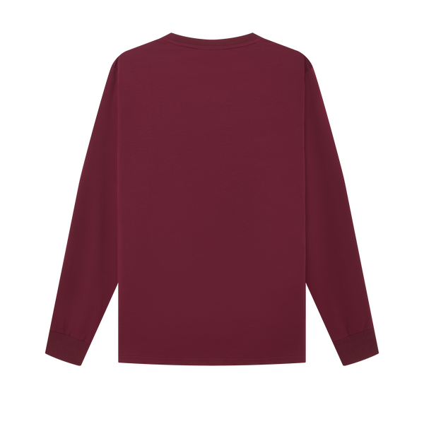 THE INSIGNIA PULLOVER TEE- SANGRIA