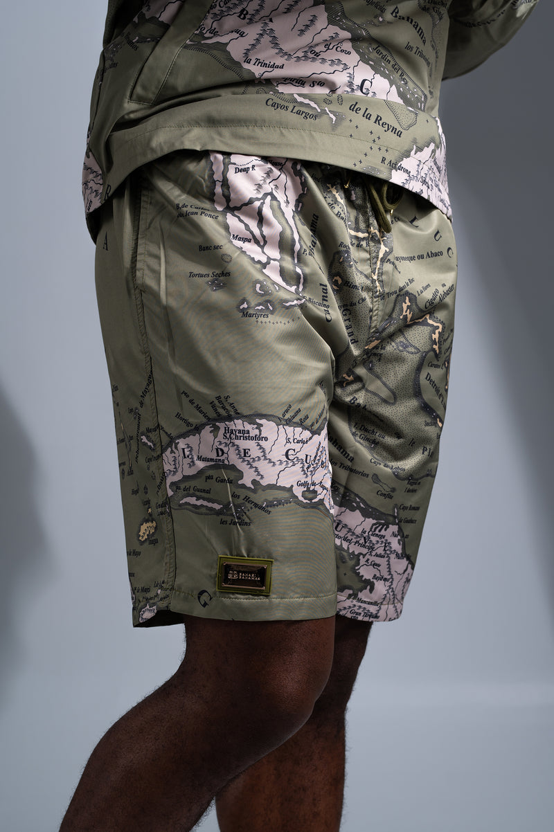 THE CARTE LUCAYOS SHORTS- OLIVE