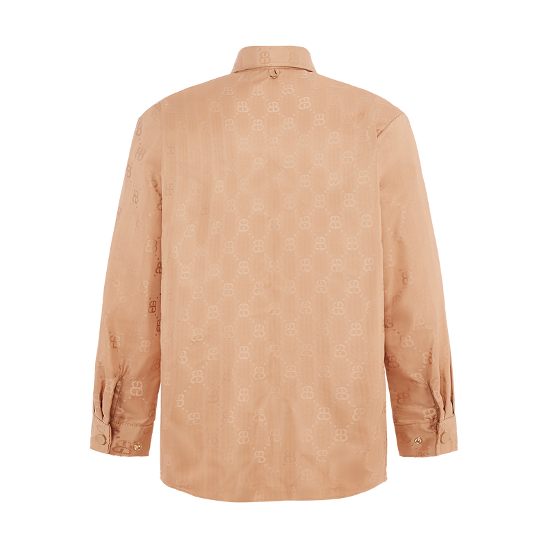 THE MONO LOCK BUTTON UP - TAUPE