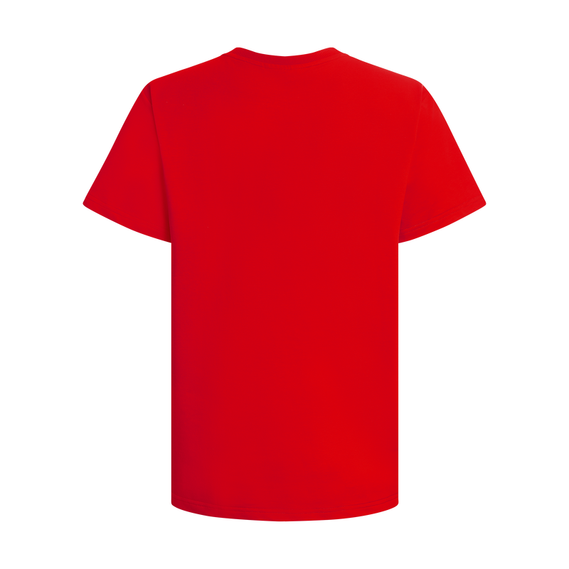 THE SUEDE LOGO TEE-RED