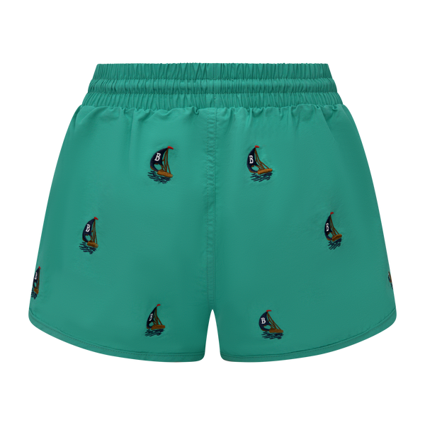 THE WOMEN'S CLASSIC SWIM SHORTS-FOREST