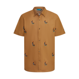 THE STAPLE BUTTON UP-CHESTNUT