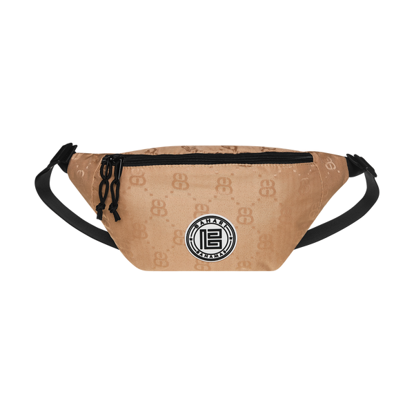 MONOGRAM FANNY PACK-TAUPE