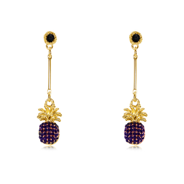 THE PINA DROP EARRINGS- VIOLET